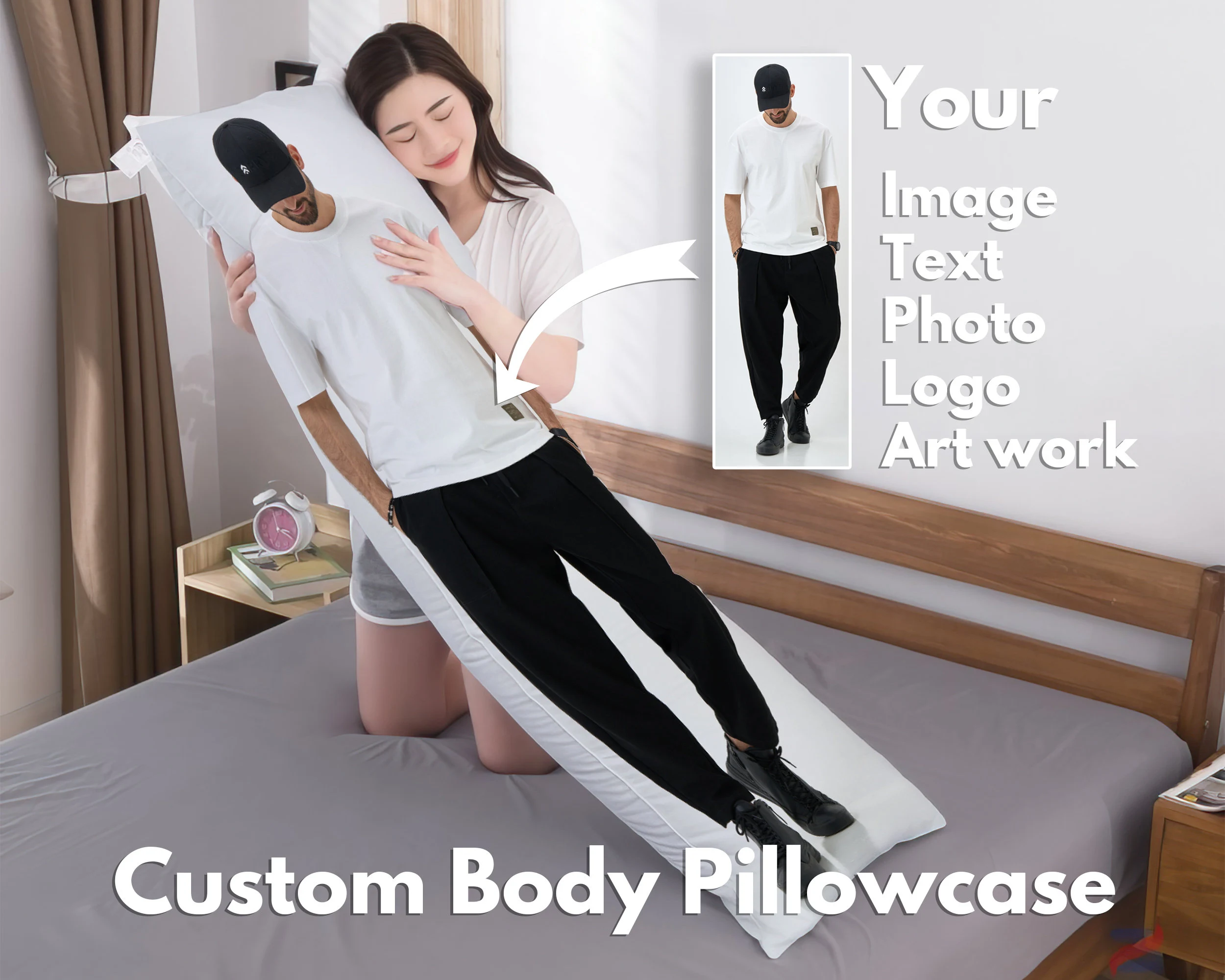 Custom Body Pillow - Upload Your Fav Photo