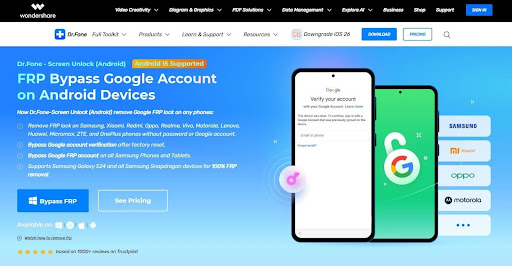 drfone simplifies frp bypass oneplus