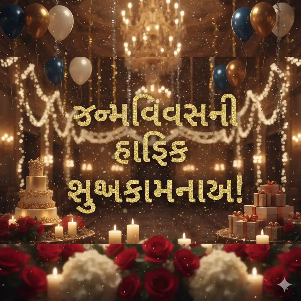 happy birthday wishes gujarati
